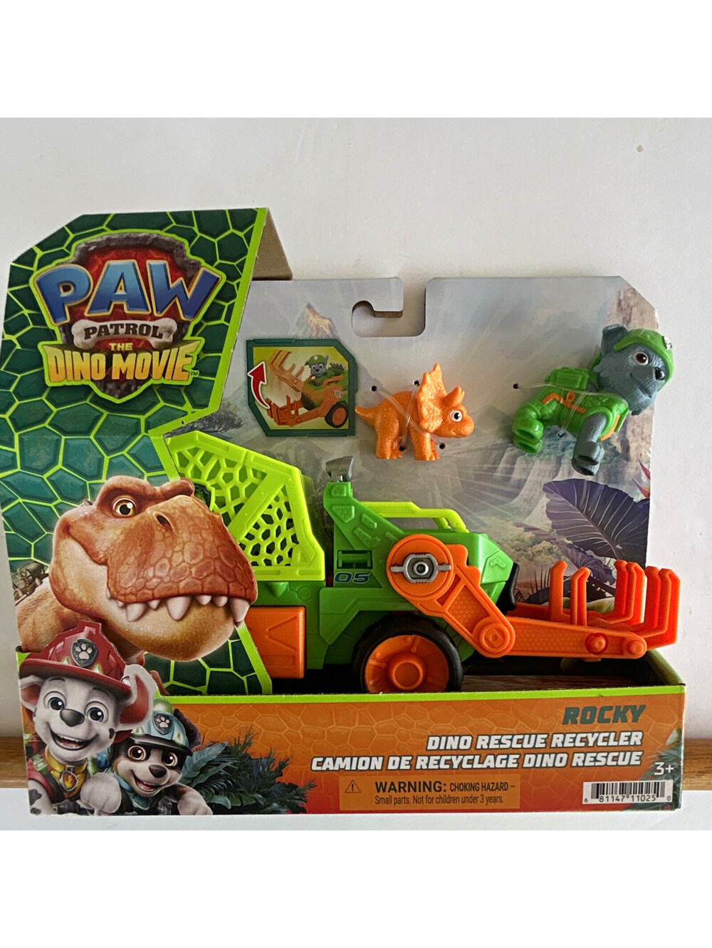 Spin Master PAW Patrol Dino Movie Rocky Recycler Vehicle Playset w/ Figures